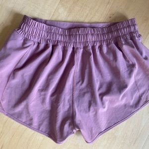 Pink Lululemon Hotty Hot Shorts